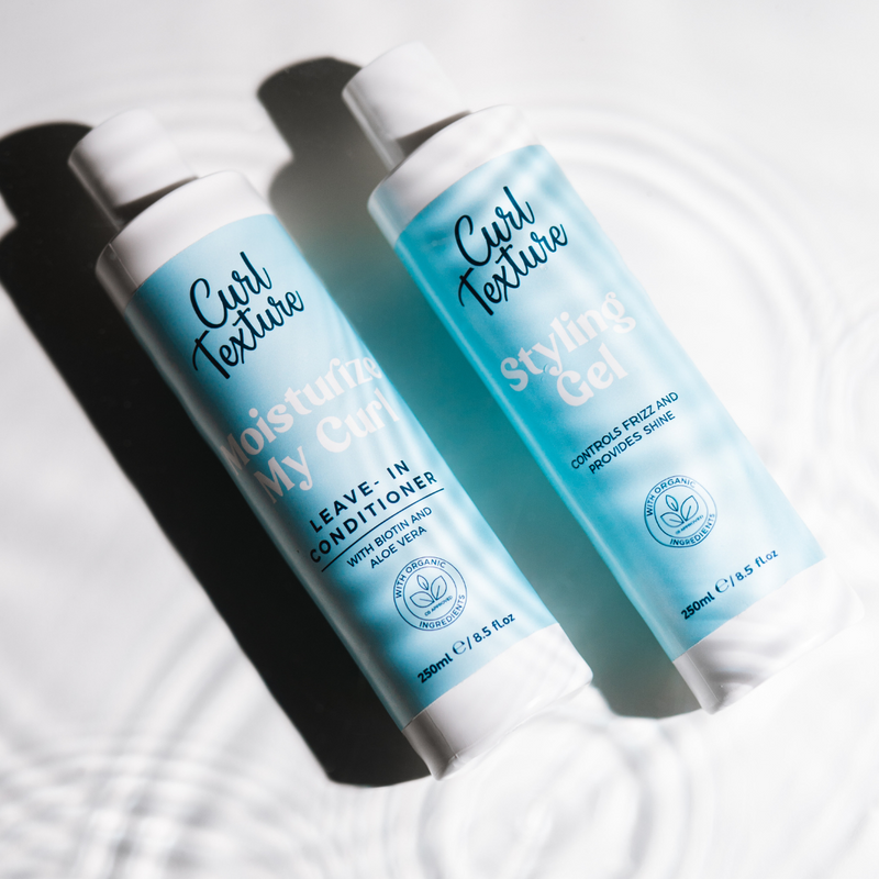 Curl Texture leave-in conditioner en styling gel